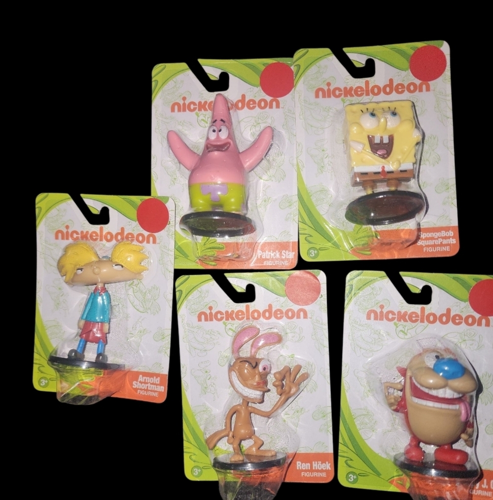 💘❤️Nickelodeon Action Figure Set - Set Of (5) 2.5"Figires